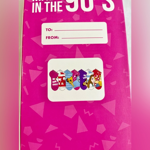 Disney Decades Woman’s No Show Ankle Socks Made in the 90s Movies 7 Pairs OSFA - Picture 5 of 6